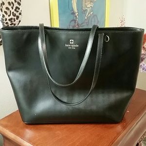 Black Leather Kate Spade Tote